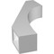 Ekena Millwork 3 1/2-in. W x 12-in. D x 24-in. H Westlake Architectural Grade PVC Knee Brace BRCP035X12X24WTL - alternate 5